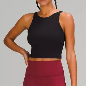 Lululemon black Align top: Size 4. Like new; with built in support